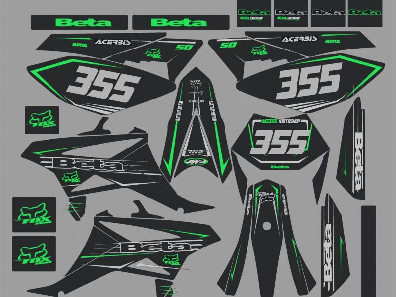 kit grafico beta 50 – access green – 2011 2020