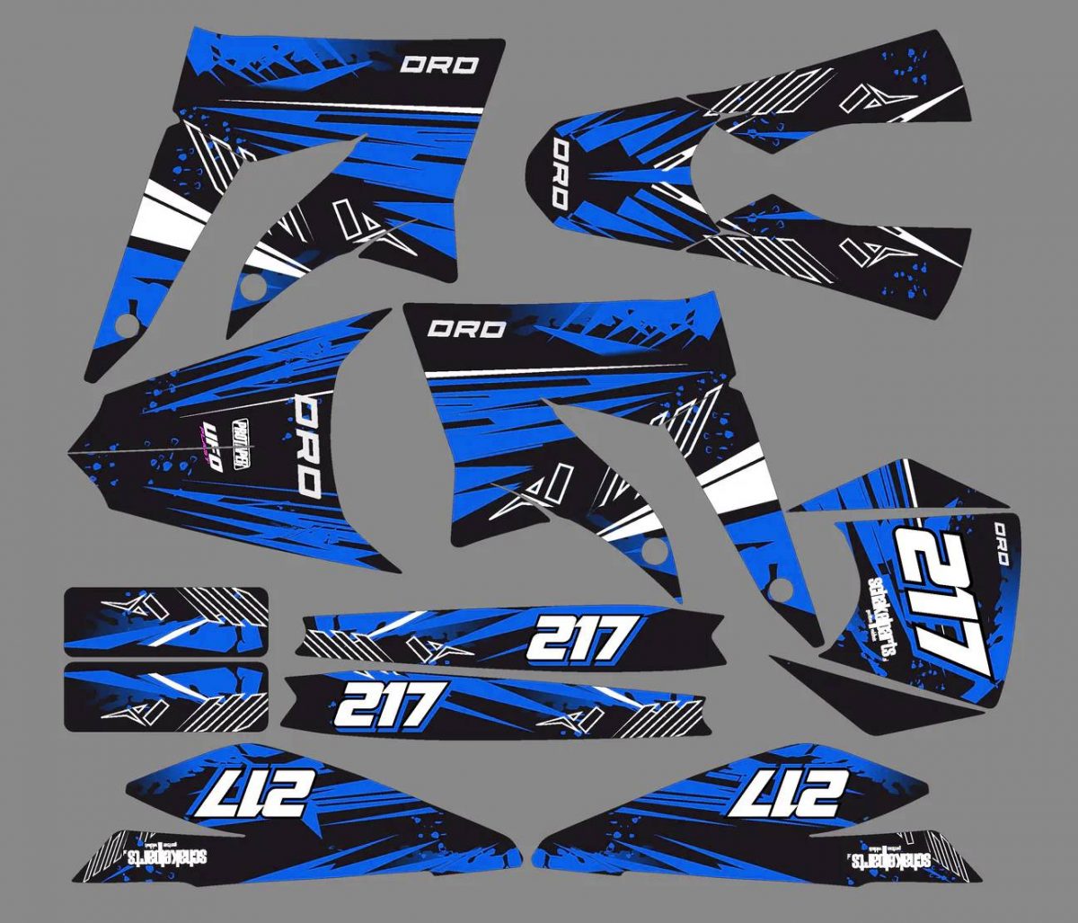 kit déco gilera smt (2011 2017) line bleu