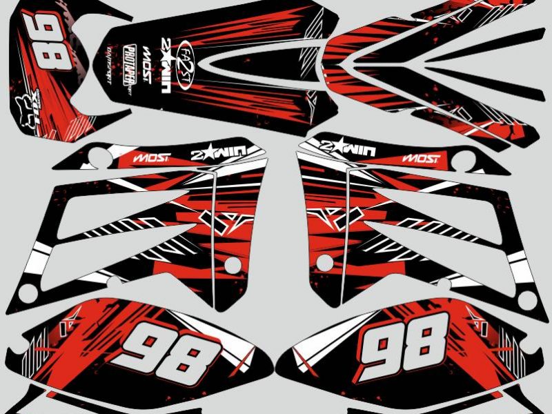 sherco 50 hrd graphic kit – red line 2006 2012