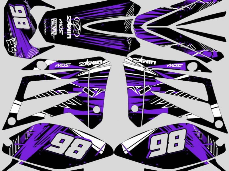 sherco 50 hrd graphic kit – purple line 2006 2012