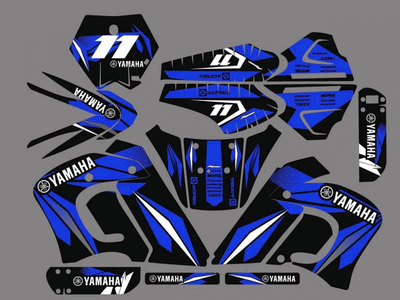 kit déco yamaha dt 50 (avant 2002) – line bleu