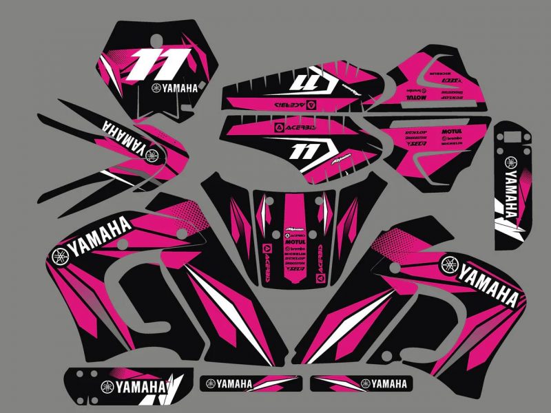 graphic kit yamaha dt 50 (before 2002) – pink line