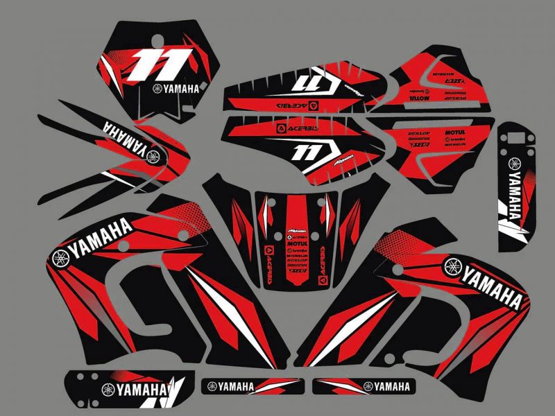 graphic kit yamaha dt 50 (before 2002) – red line