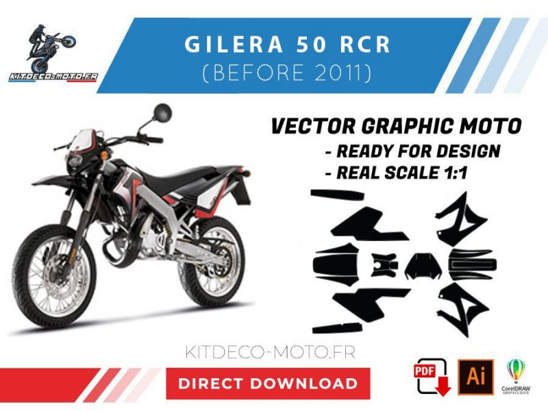 Vorlage Gilera RCR (vor 2011) Vektor