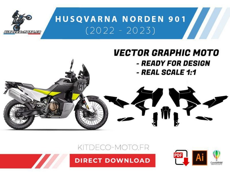 modelo husqvarna norden 901 (2022 2023) vetor