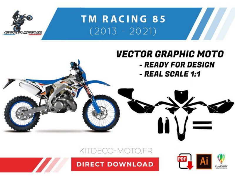 plantilla tm racing 85 (2013 2021) vector
