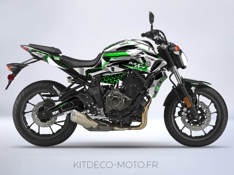 Grafik-Kit Yamaha MT 07 Draft Green