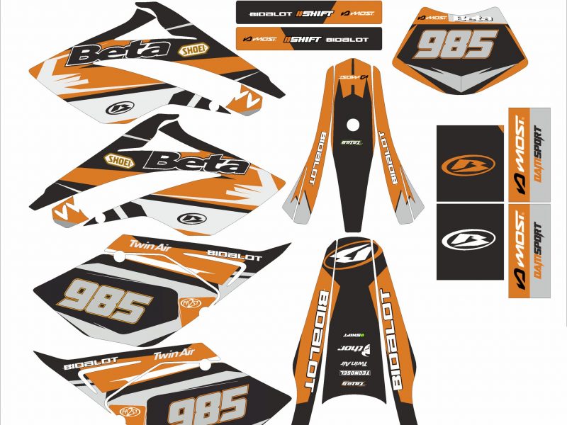 kit grafiche beta 50 – arancione racing 2006 2010