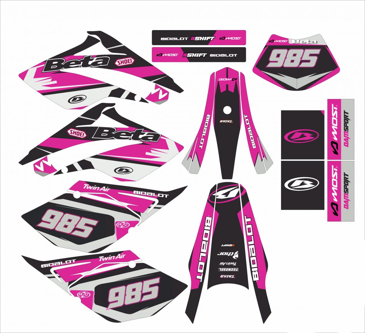 kit déco beta 50 – racing rose 2006 2010