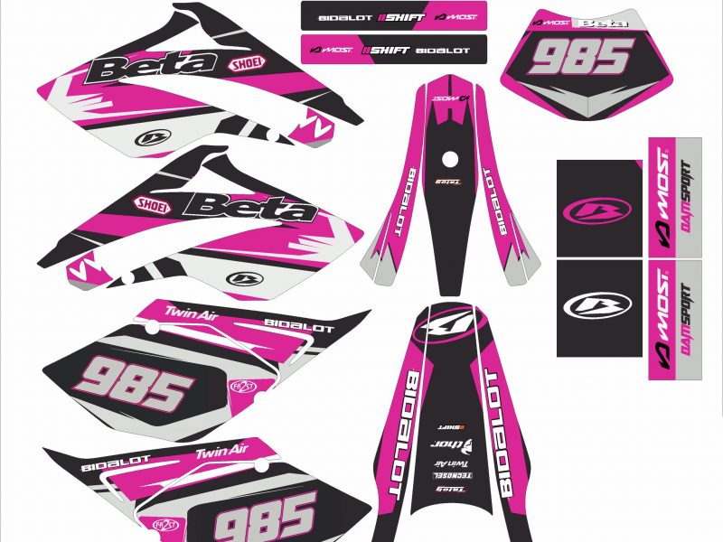 Grafikkit Beta 50 – Racing Pink 2006 2010