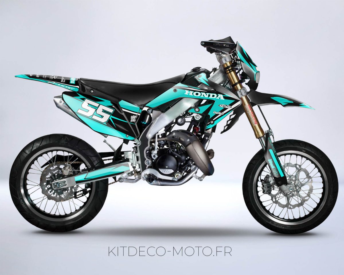 kit déco honda 50 hm craft cyan