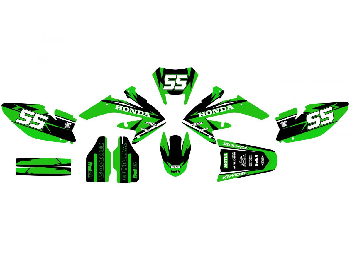 kit déco honda 50 hm craft vert