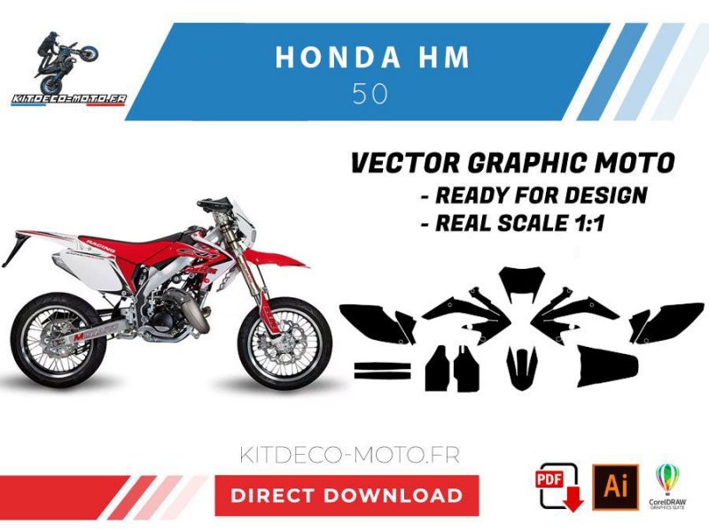 Vorlage Honda 50 HM Vektor