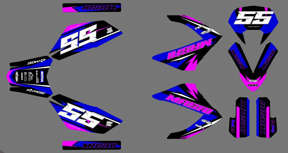 masai razer deco kit (2011 2023) craft blue / pink