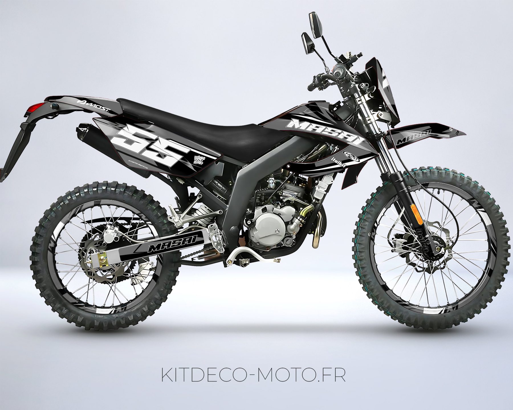 masai rider deco kit (2011 2023) craft gray
