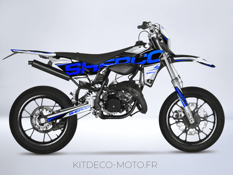 kit déco sherco 50 sm – fusion bleu