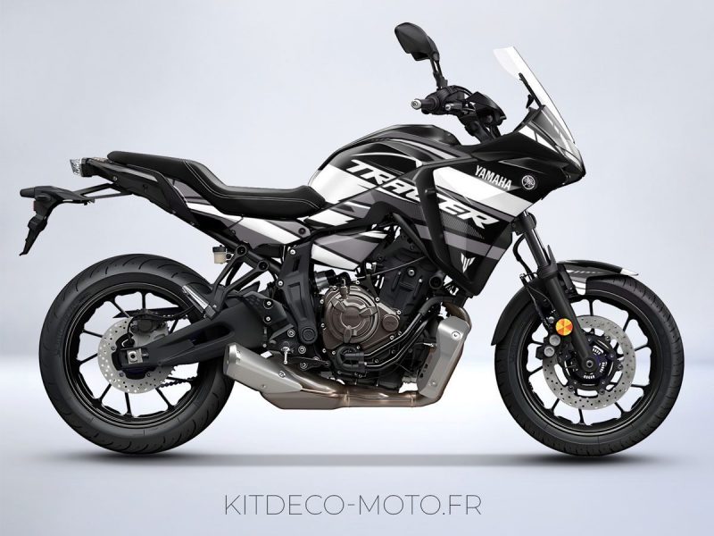 Kit grafiche bianche di fabbrica Yamaha Tracer 700 (2020 2024).