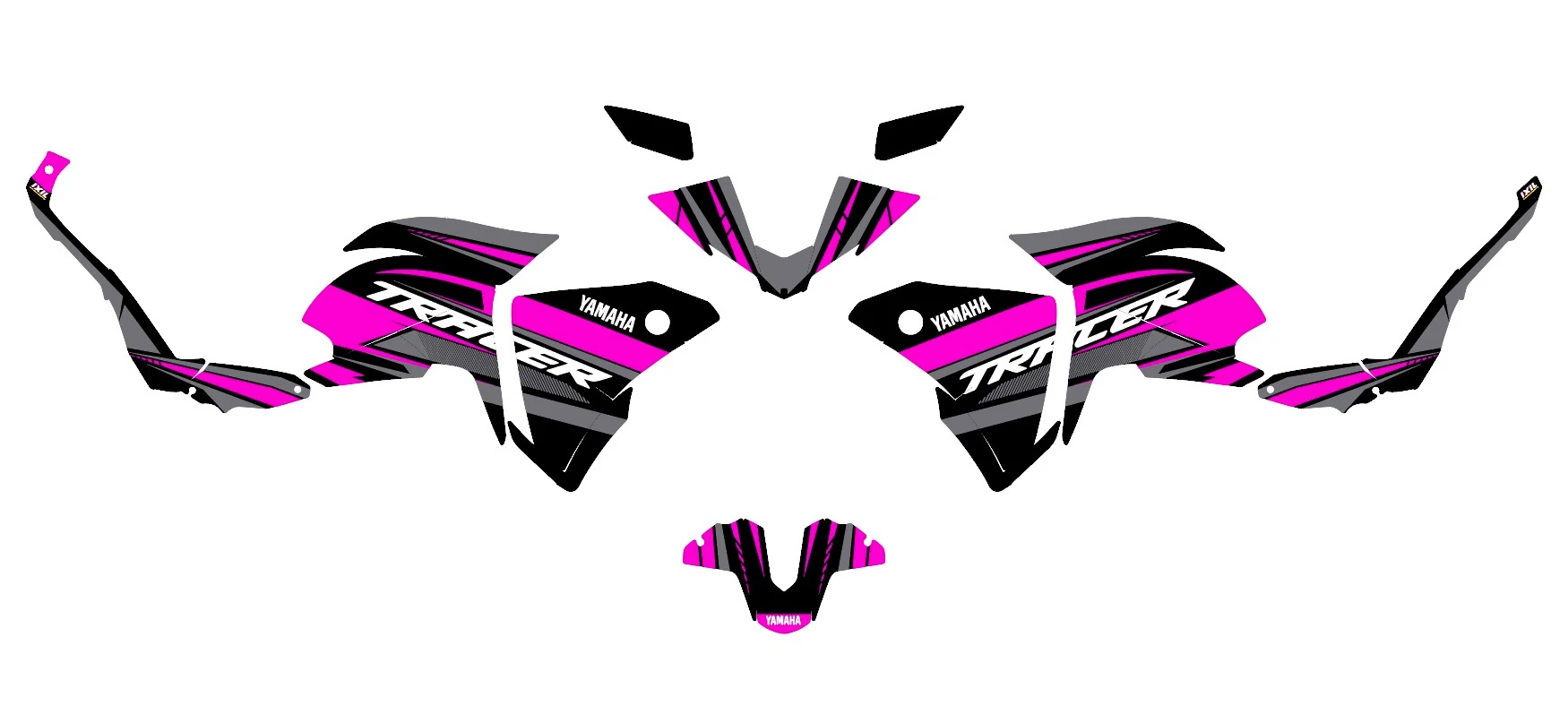 kit déco yamaha tracer 700 factory rose
