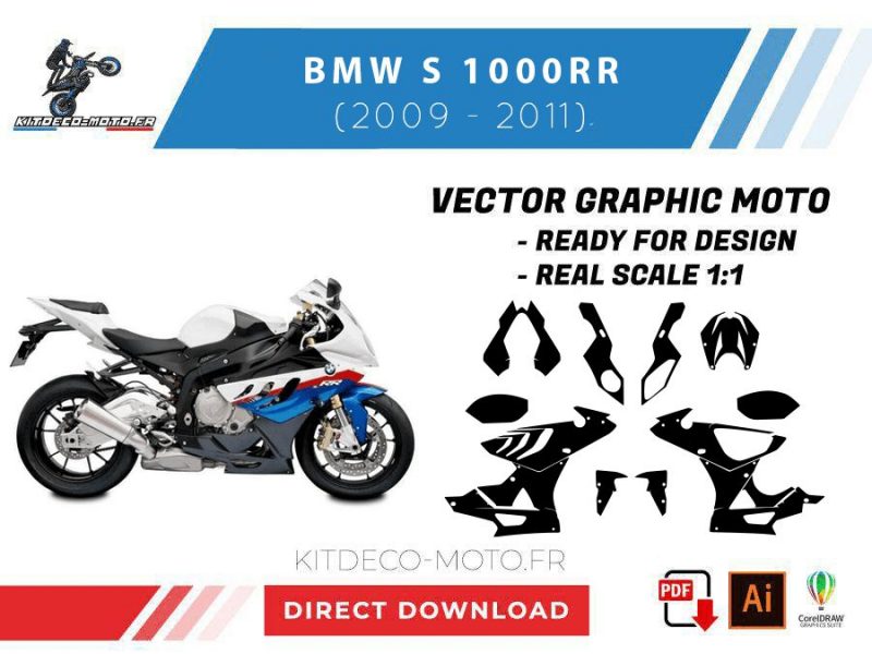 template bmw s1000rr (2009 2011) vector