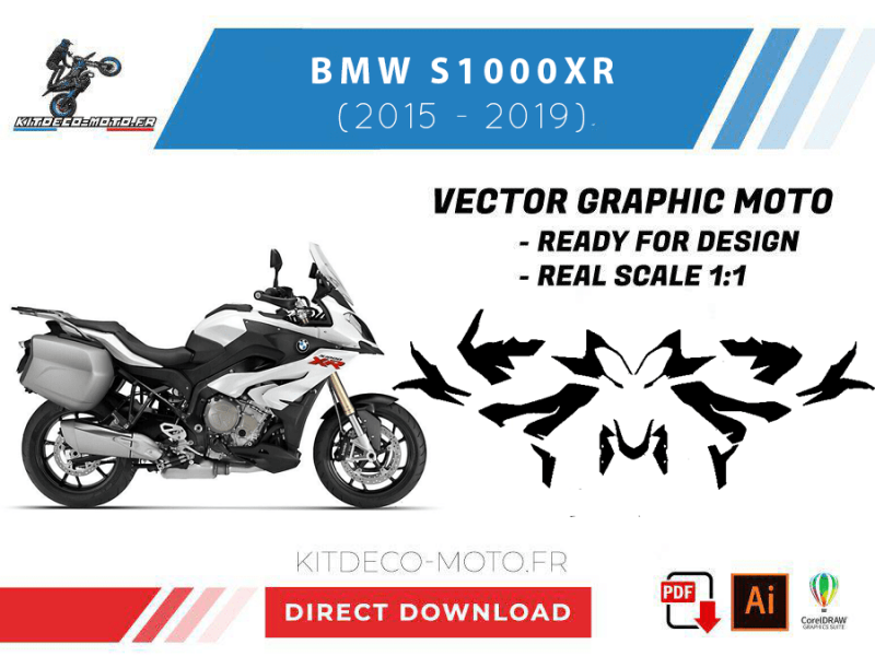 template bmw s1000xr (2015 2019) vector