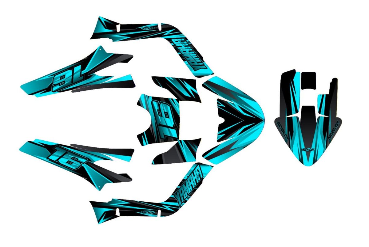 kit déco mbk booster (2004 2018) airon cyan