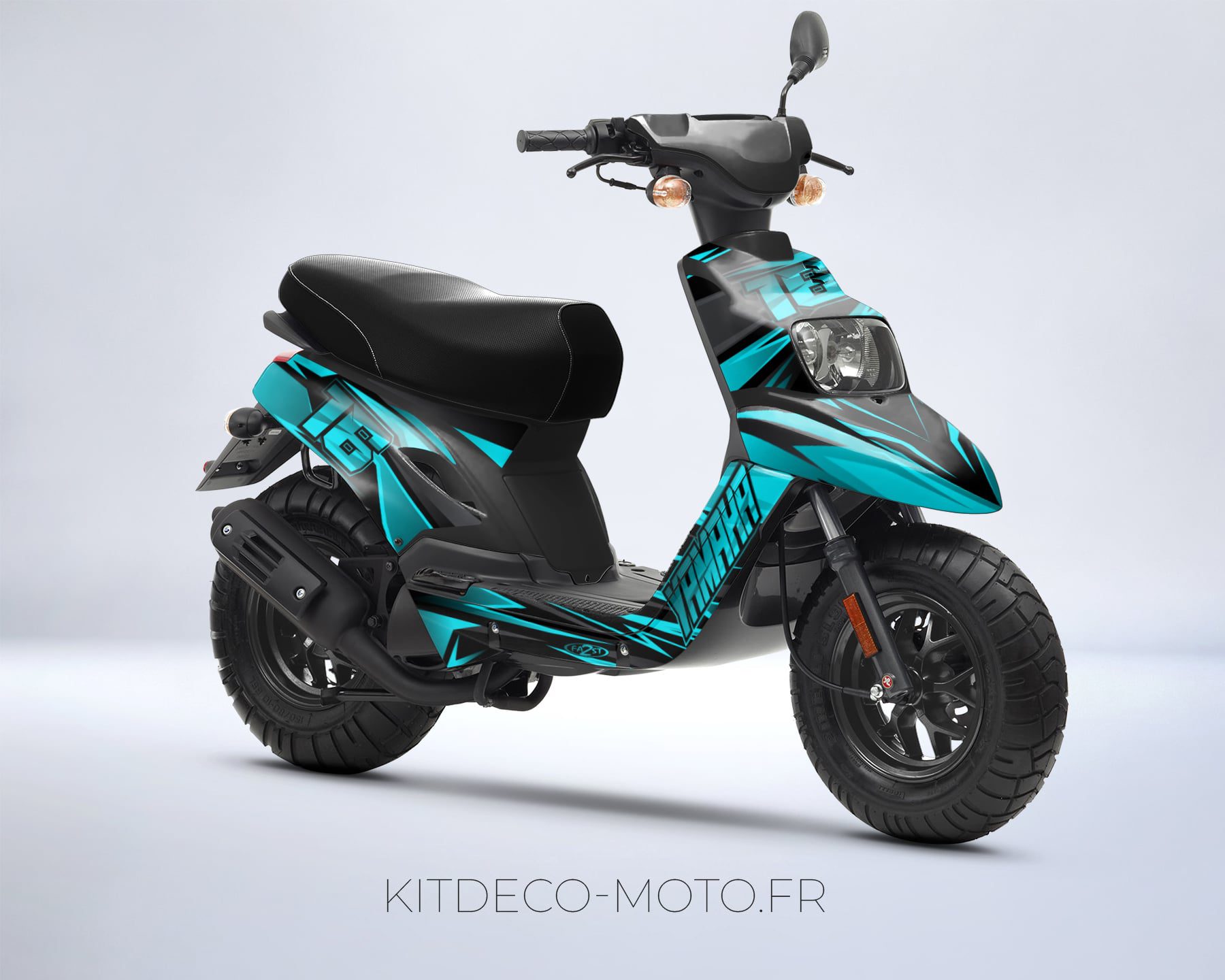 kit déco mbk booster (2004 2018) airon cyan