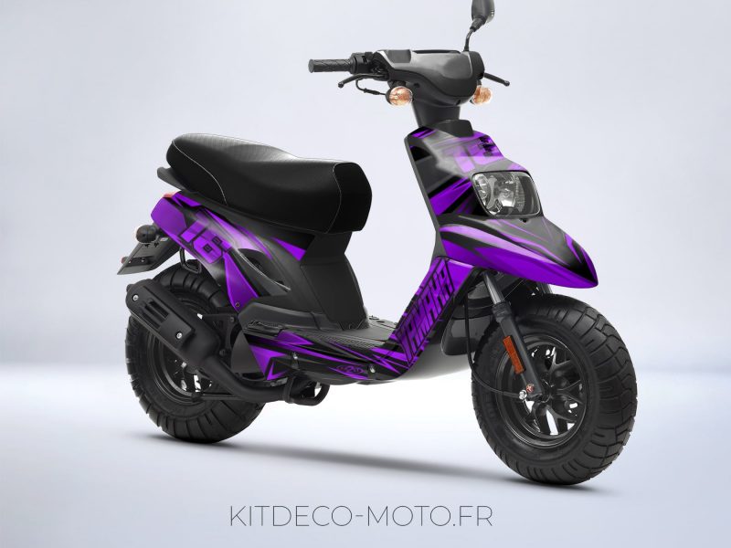 kit gráfico mbk booster (2004 2018) airon roxo