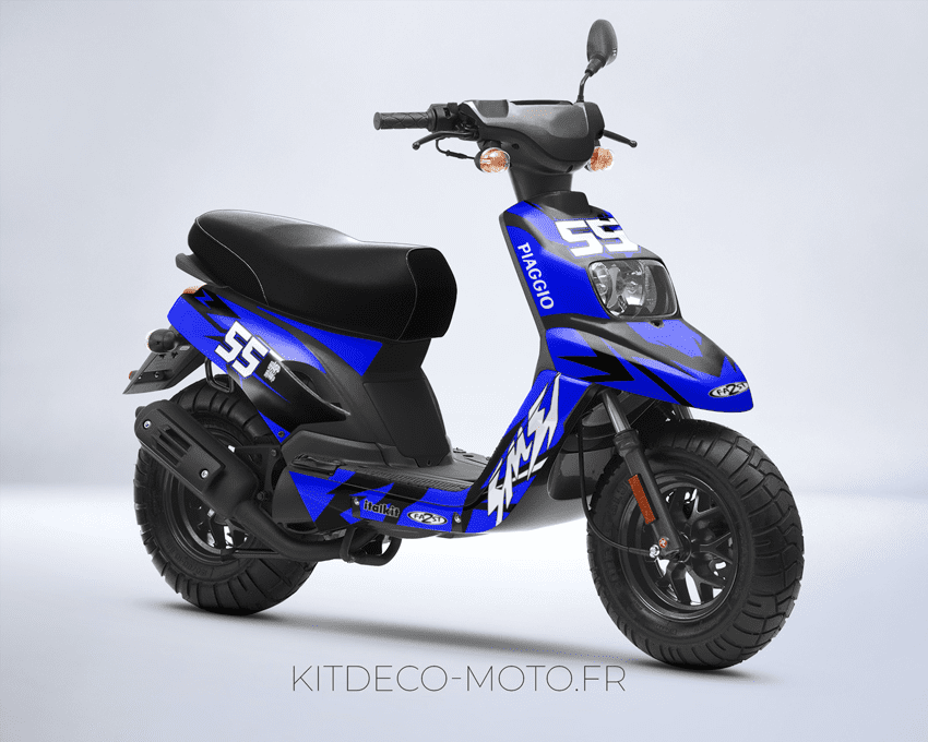 kit déco mbk booster (2004 2018) craft bleu