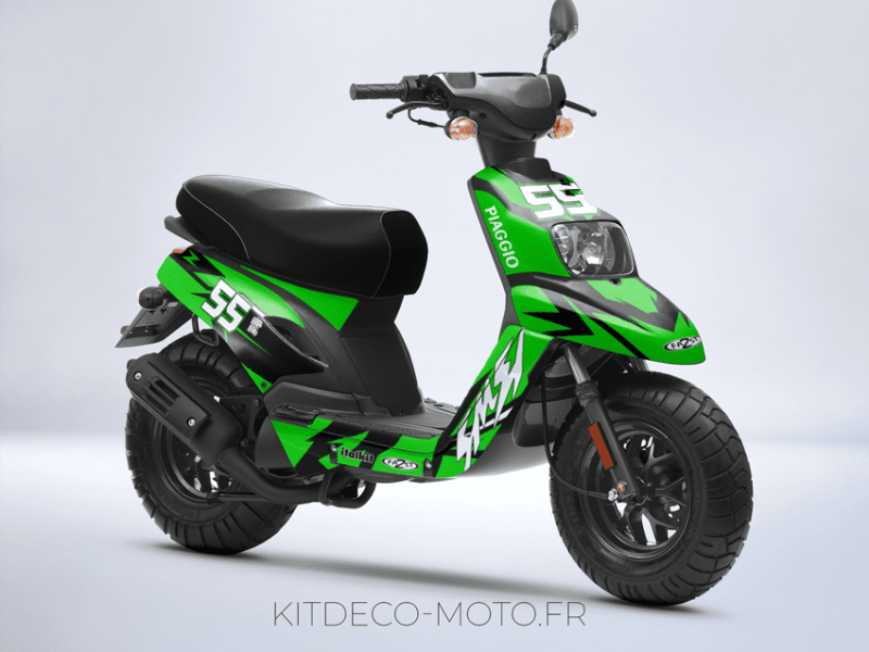 mbk booster deco kit (2004 2018) craft green
