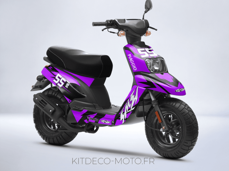 kit déco mbk booster (2004 2018) craft violet