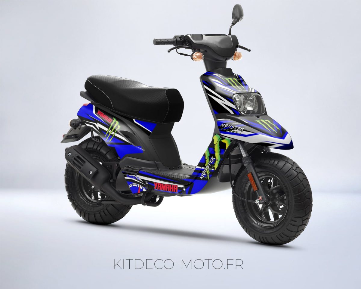 kit déco mbk booster (2004 2018) monster bleu