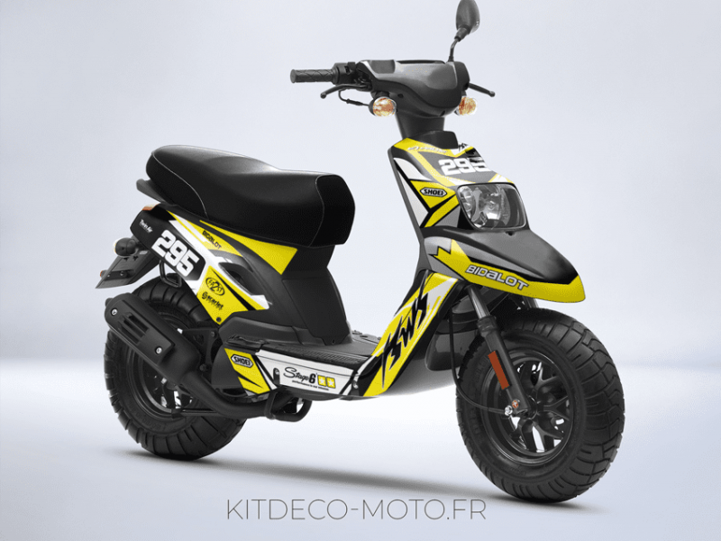 mbk booster graphic kit (2004 2018) racing yellow