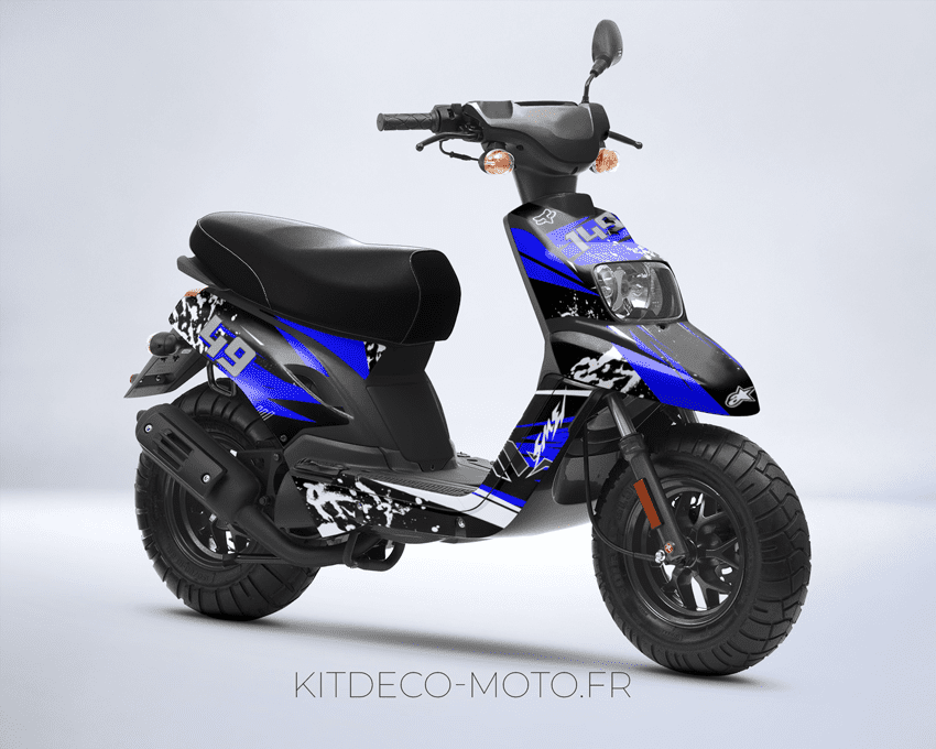 kit déco mbk booster (2004 2018) splash bleu