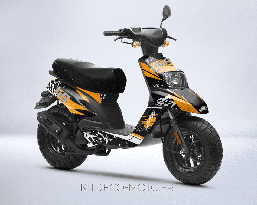 kit déco mbk booster (2004 2018) splash orange