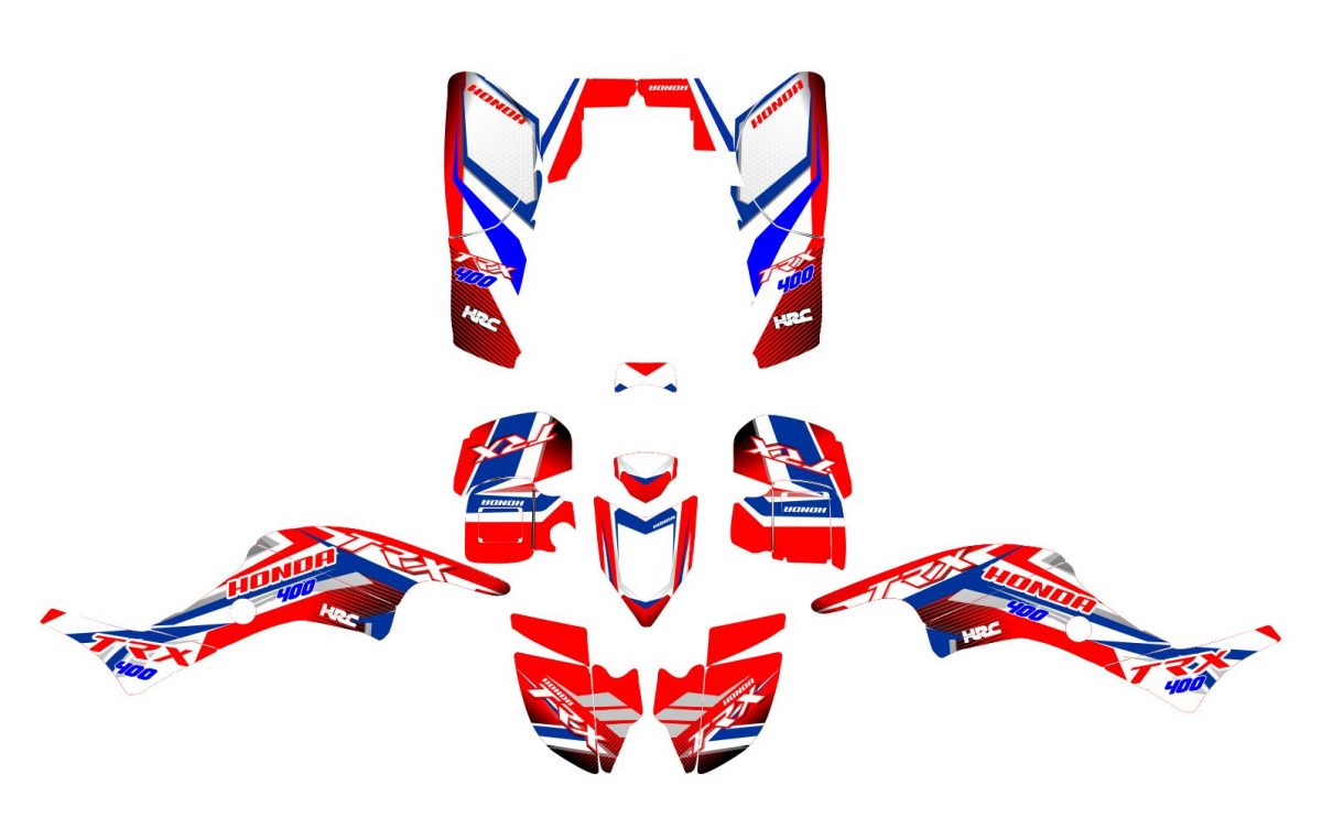 kit déco honda 400 trx racing