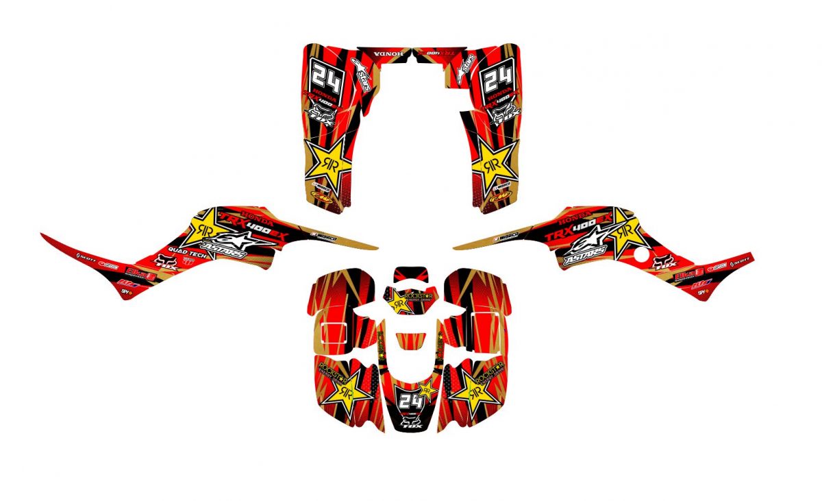 kit déco honda 400 trx rockstar
