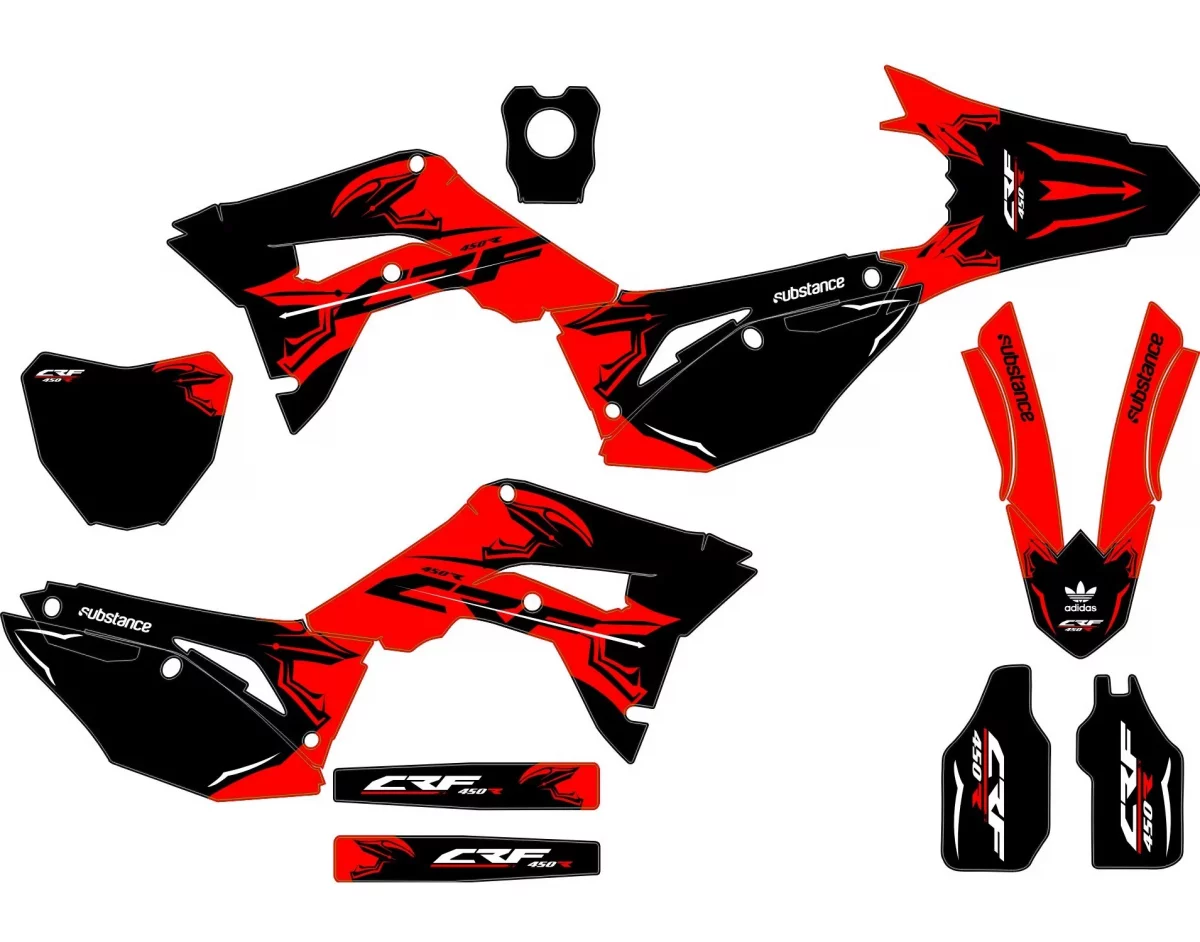 kit déco honda 450 crf (2017 2020) – race noir