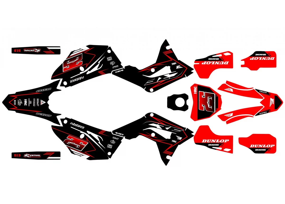 kit déco honda 450 crf (2017 2020) – racing #2