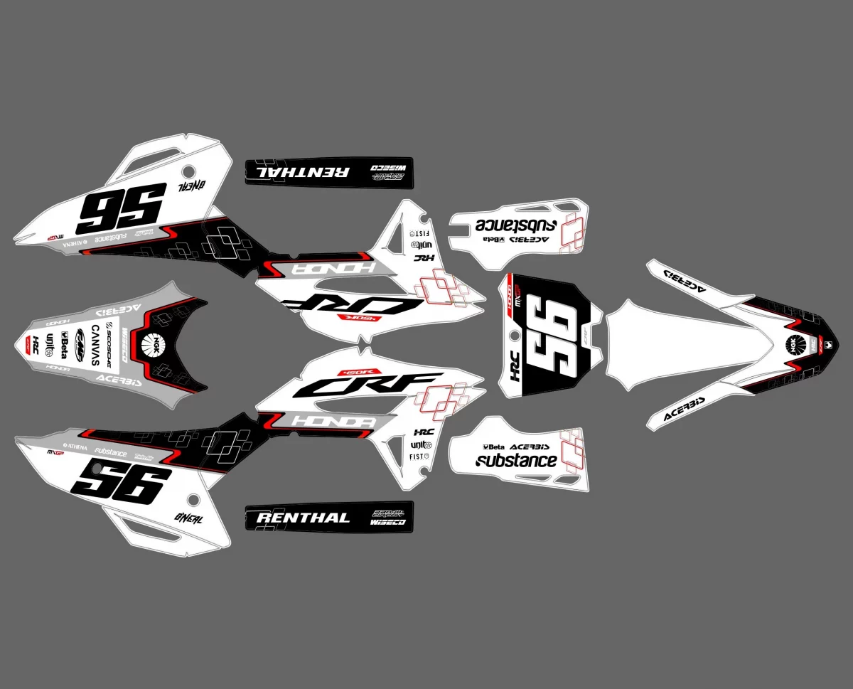 kit déco honda 450 crf (2021 2024) geometric