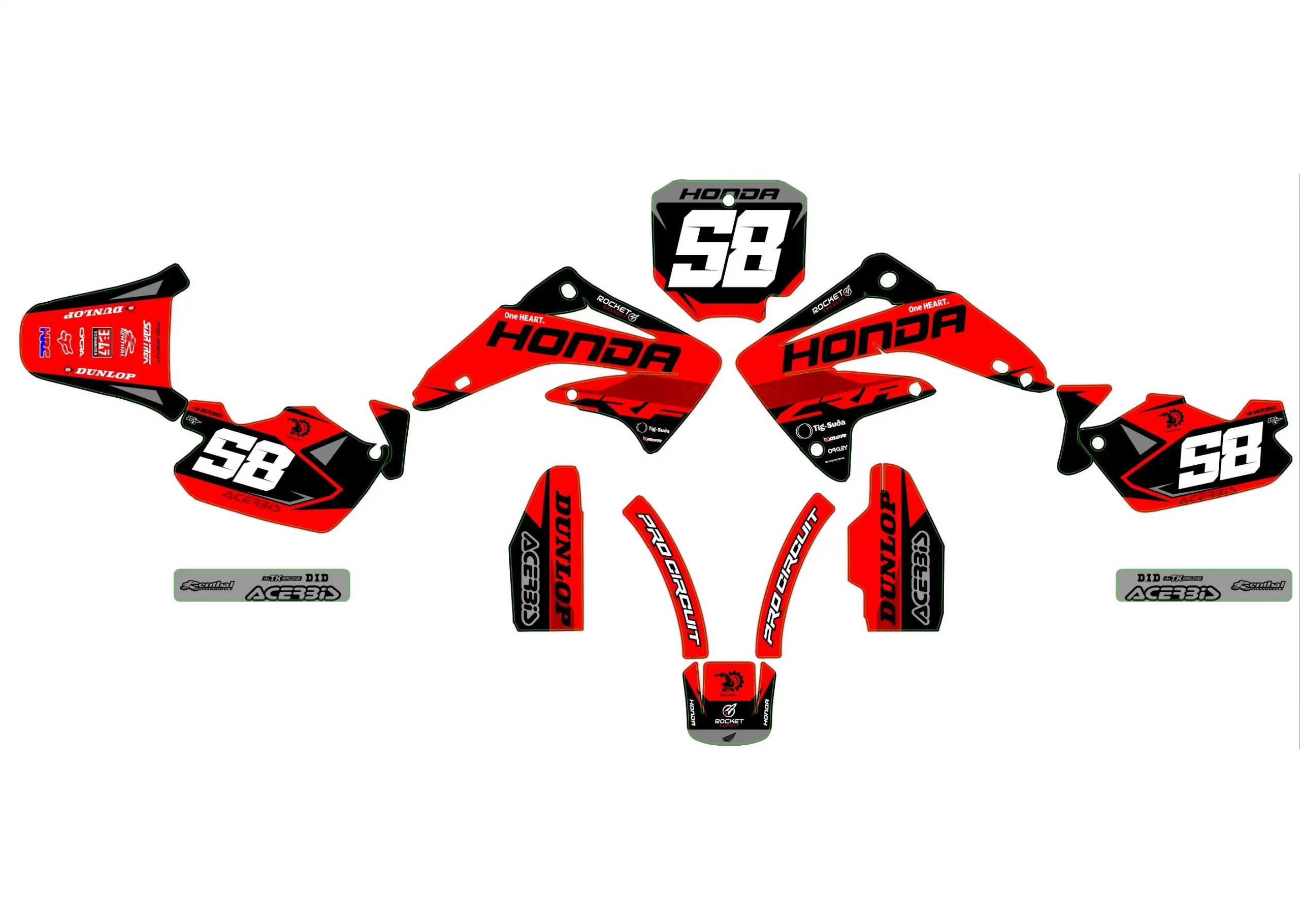 kit déco honda 85 cr (2003 2012) factory