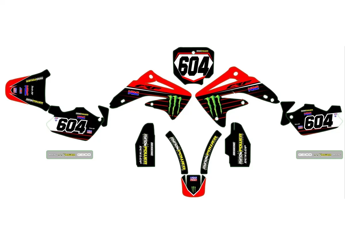 kit déco honda 85 cr (2003 2012) monster