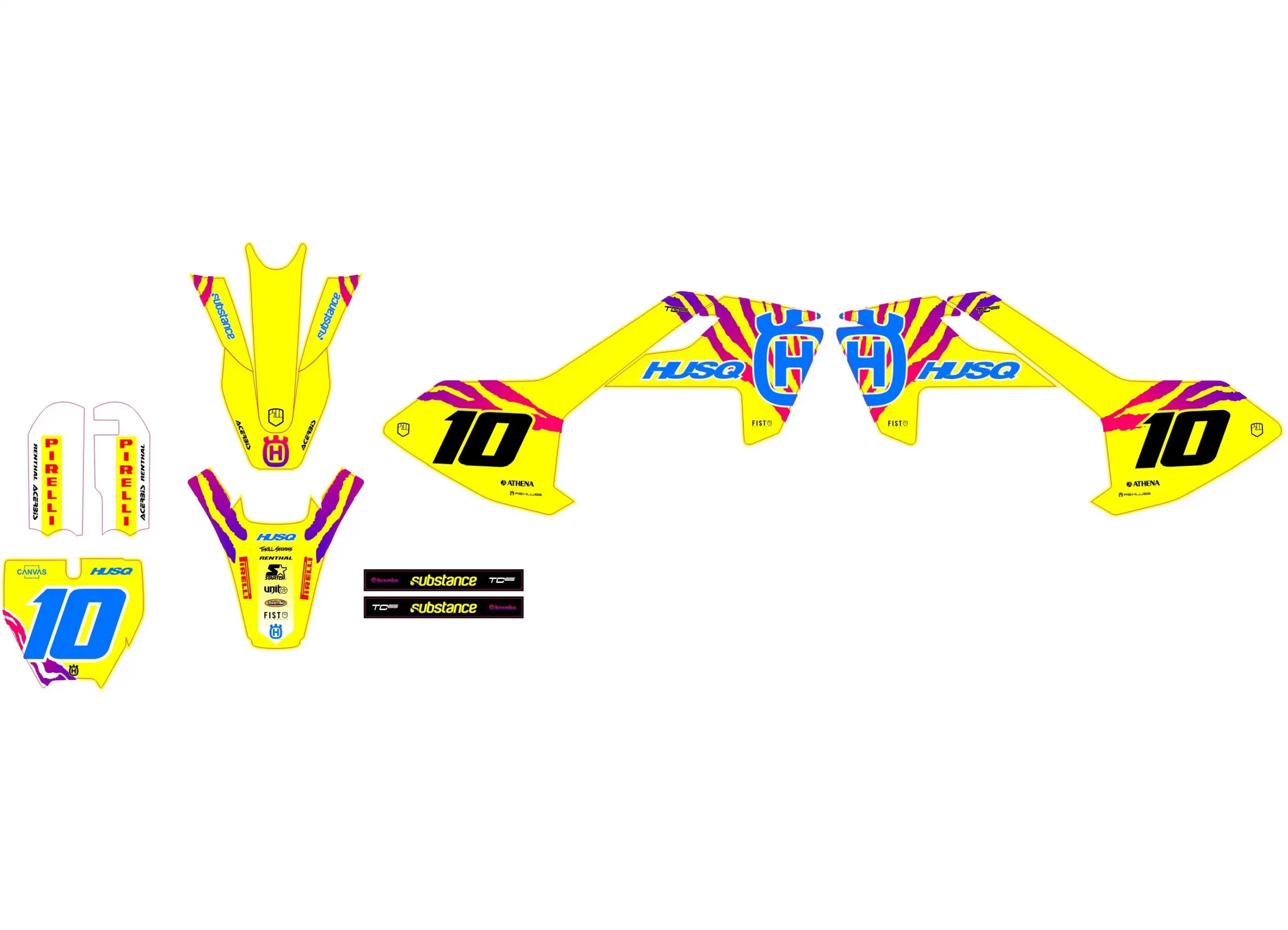 kit déco husqvarna 65 tc (2016 2023) griffe