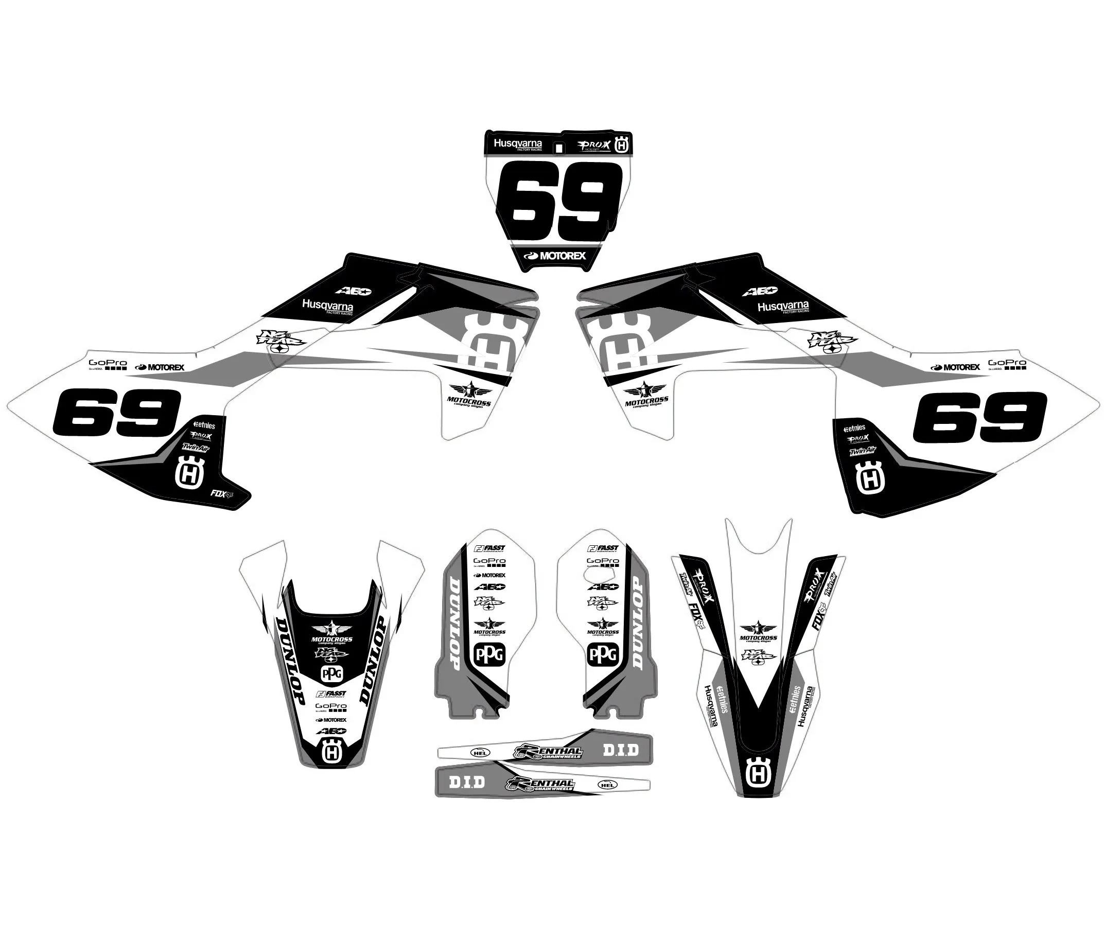 kit déco husqvarna 85 tc (2018 2024) ride