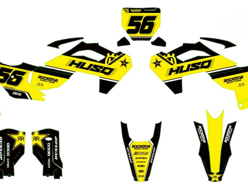 husqvarna 250 / 450 fc (2023 2024) factory yellow graphic kit