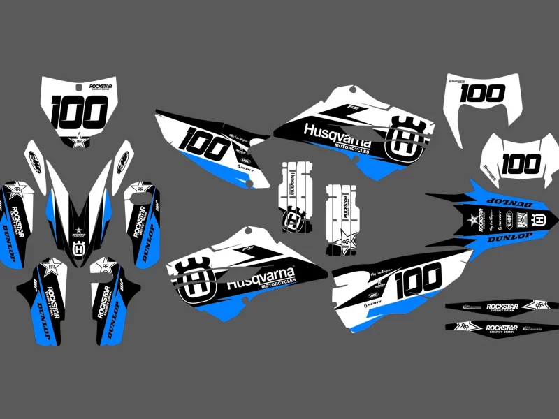 Husqvarna tc / fc (2014 2015) race blue graphic kit