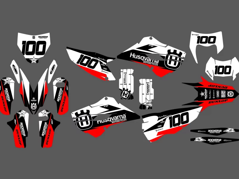 Husqvarna tc / fc (2014 2015) race red graphic kit