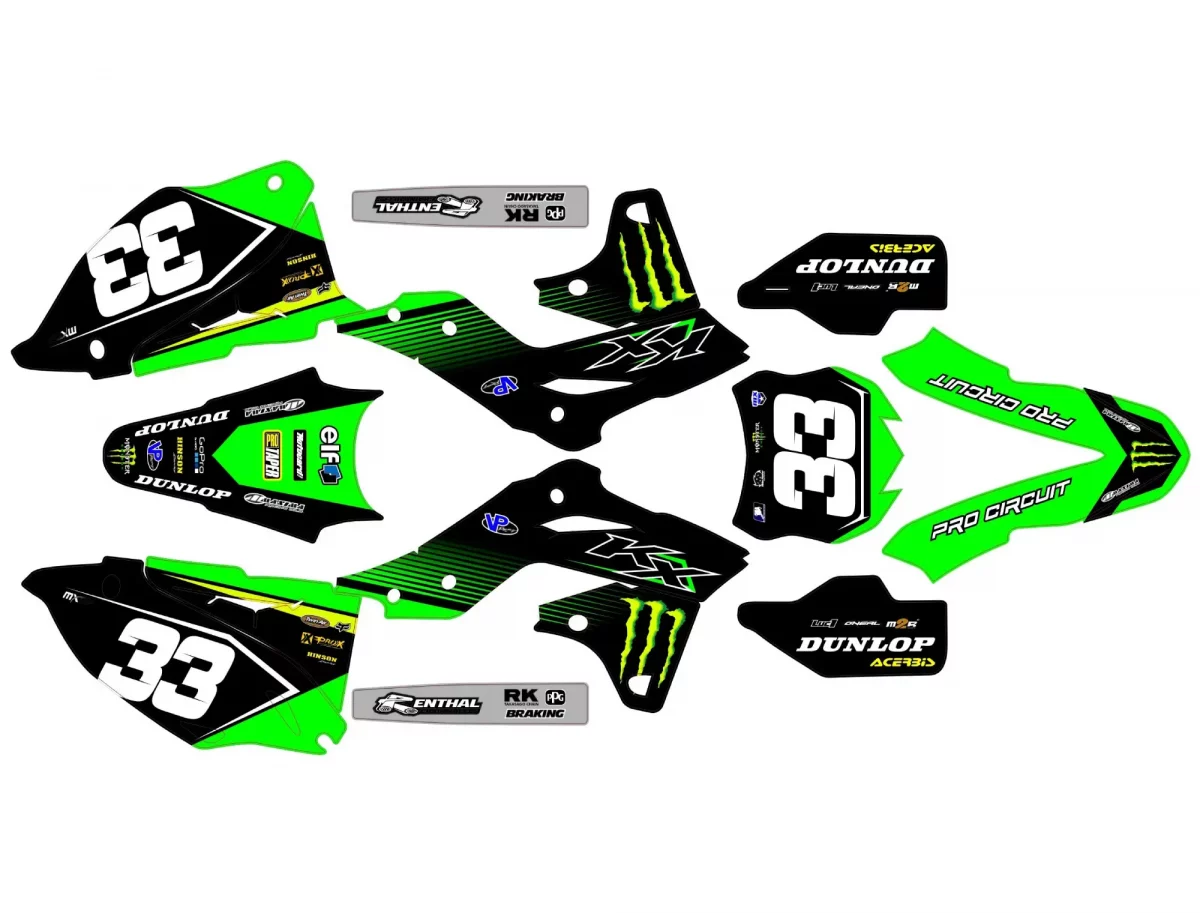 kit déco kawasaki 250 kxf (2013 2016) monster