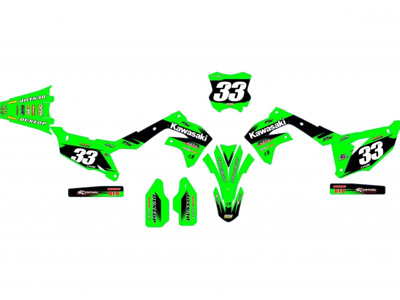 kawasaki 250 kxf (2021 2024) race graphic kit