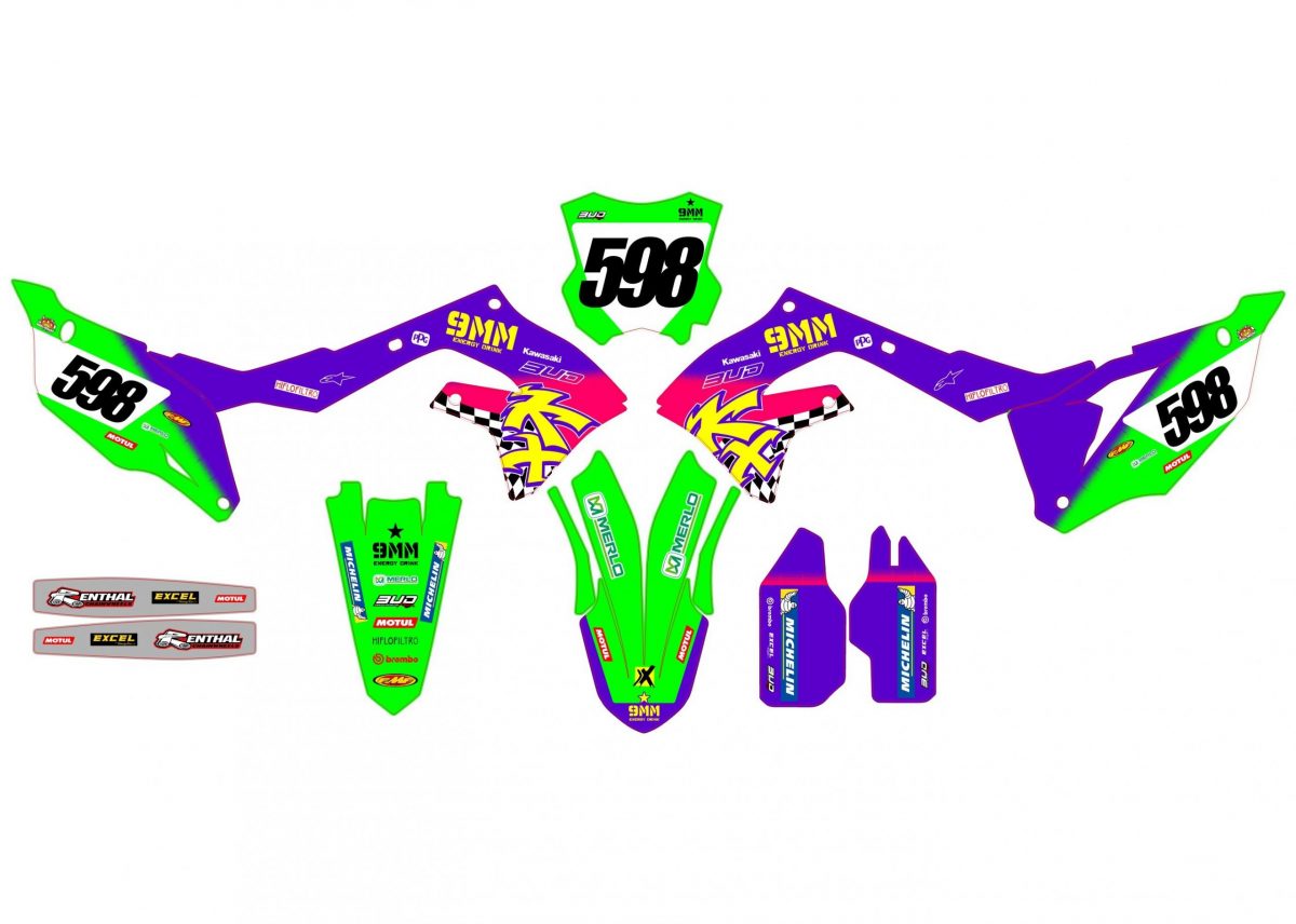 kit déco kawasaki 250 kxf (2021 2024) drive
