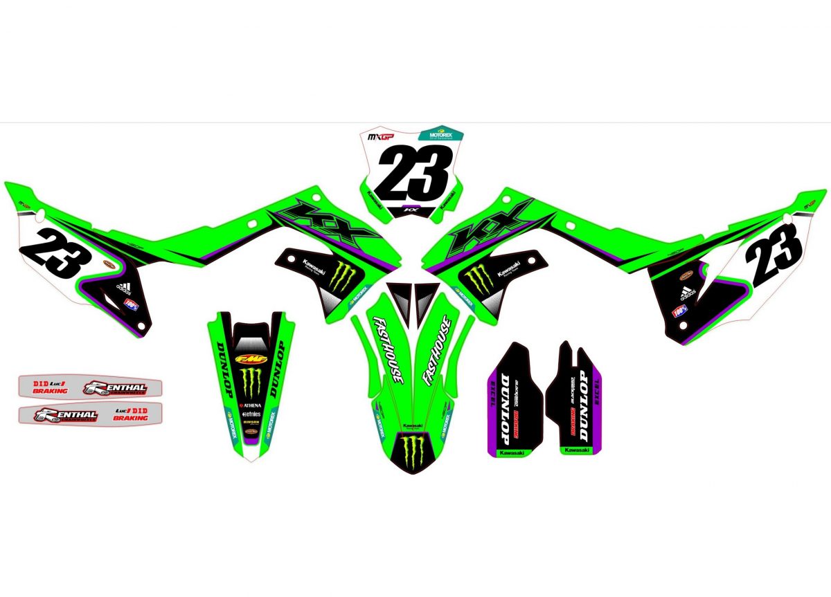 kit déco kawasaki 250 kxf (2021 2024) monster #3